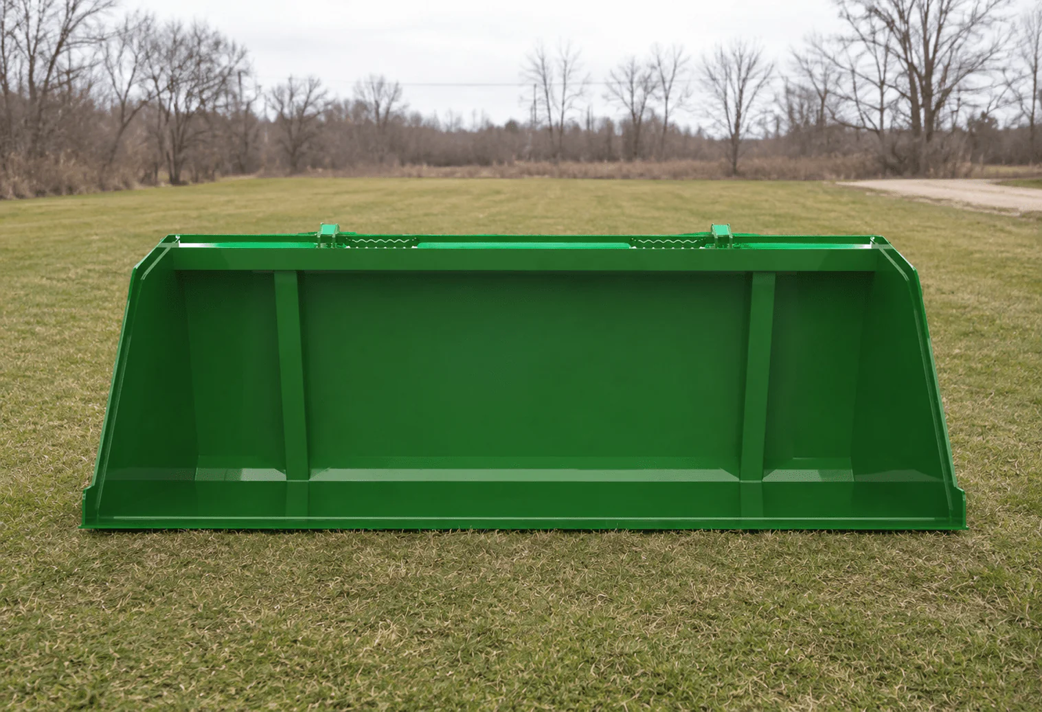 Large Volume 72"–96" Snow & Mulch Bucket for John Deere Tractor – Heavy-Duty Loader Attachment