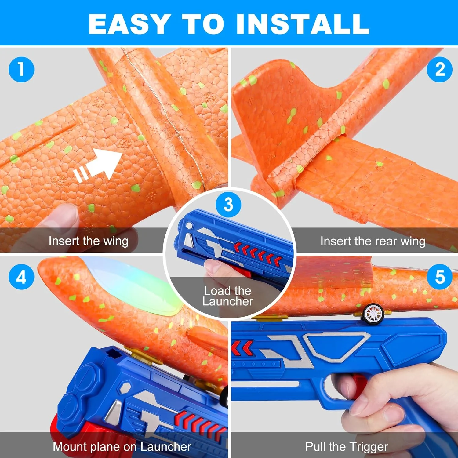 Soft Bullet Ejector Blaster Toy Set – Safe Foam Projectile Toy Guns for Kids EPT1137878 - Image 6