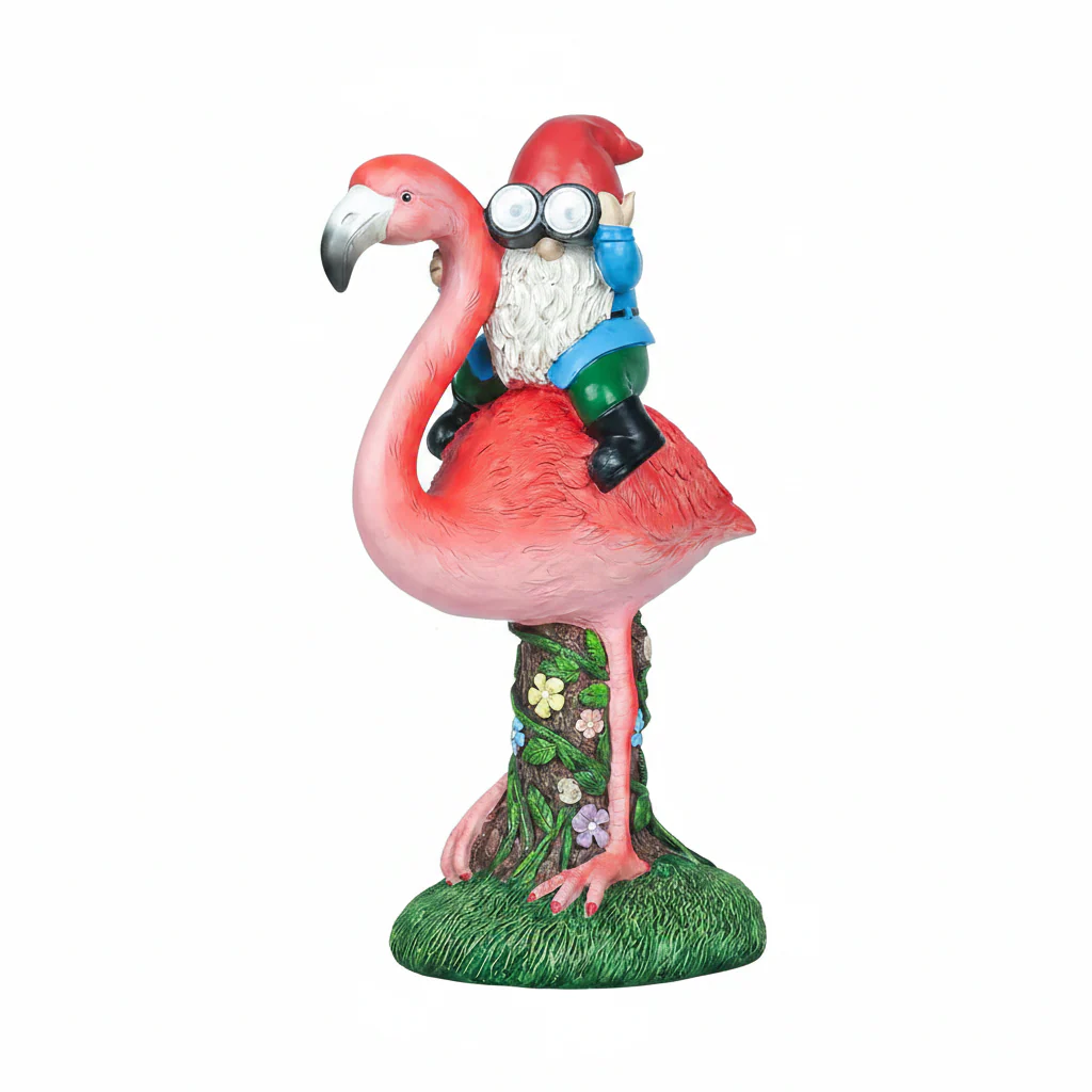 Solar Resin Gnome & Animal Garden Figures – Outdoor Decor Collection RSL16 - Image 3