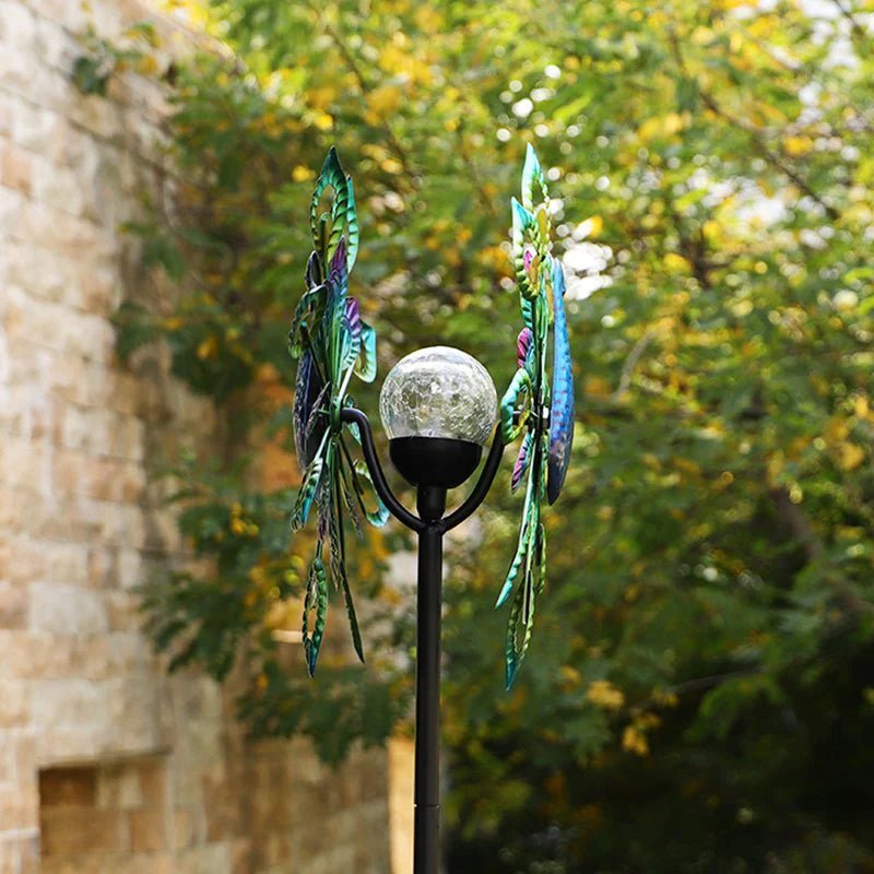 RGB LED Solar Peacock Wind Spinner | Outdoor Garden Decor – 954121 - Image 5
