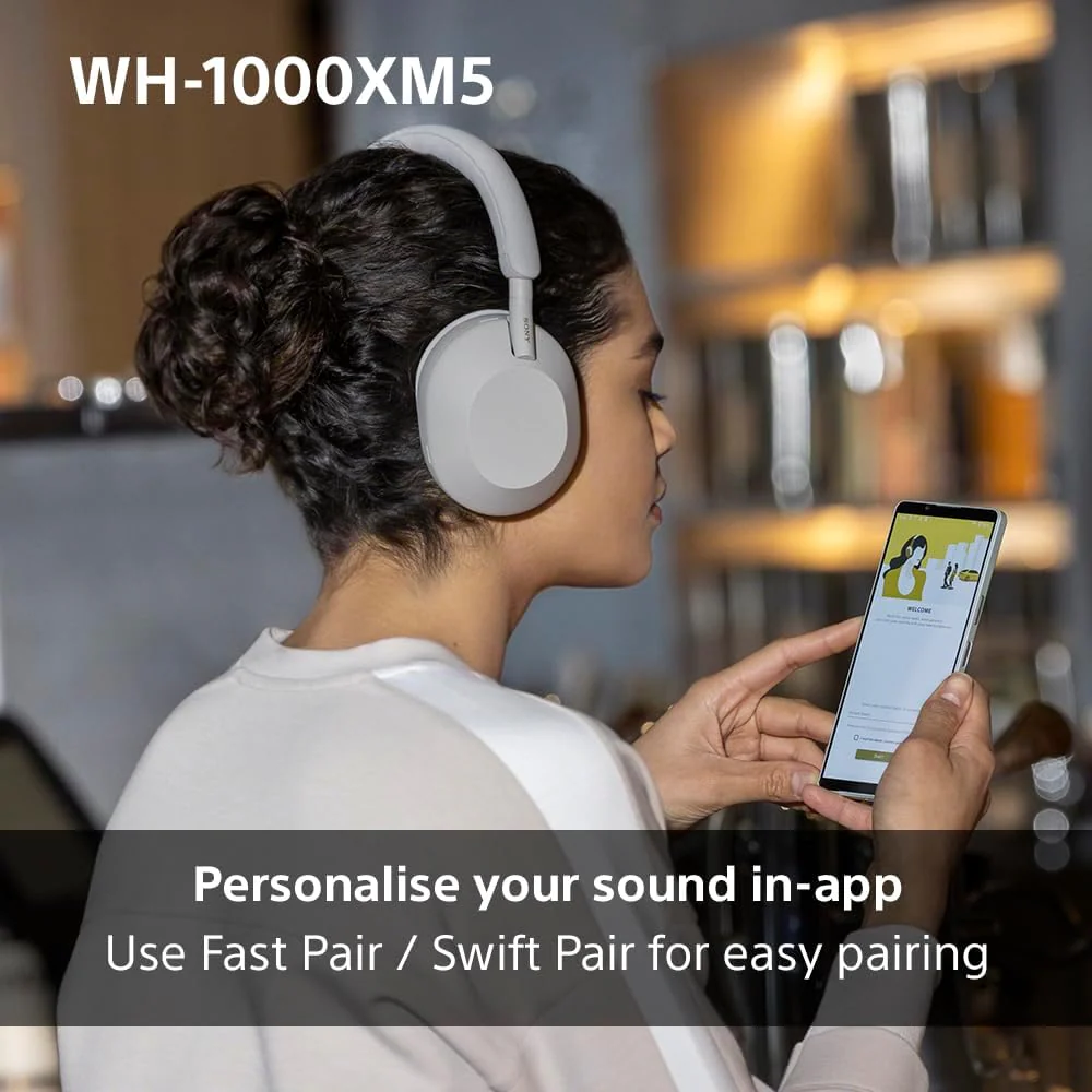 Sony WH-1000XM5 Wireless Noise Cancelling Headphones – Hi-Res Audio, 30Hr Battery, Hard Case SONWH1000XM5BLK - Image 8