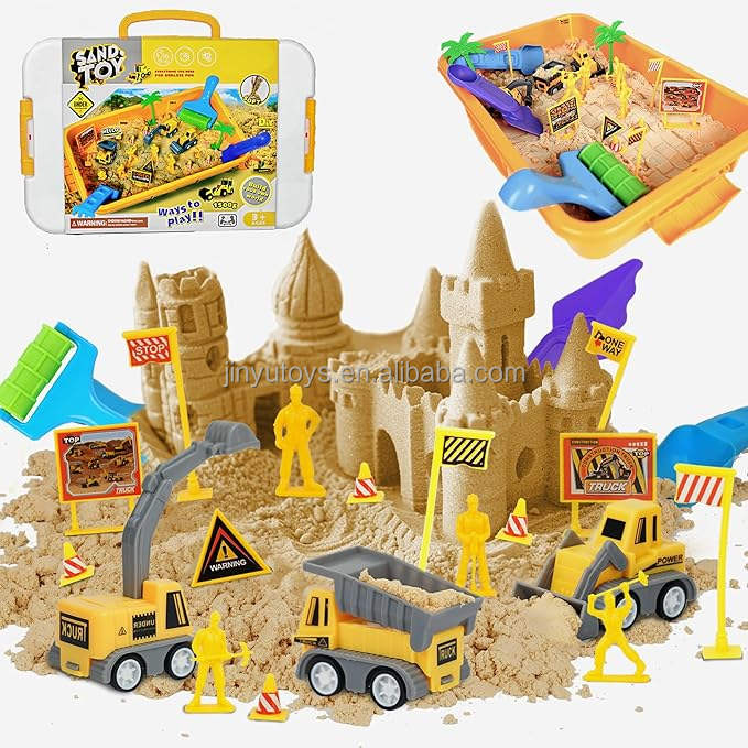Space Sand Truck Sensory Play Box 1500g Construction Sand Toy Set JY437242