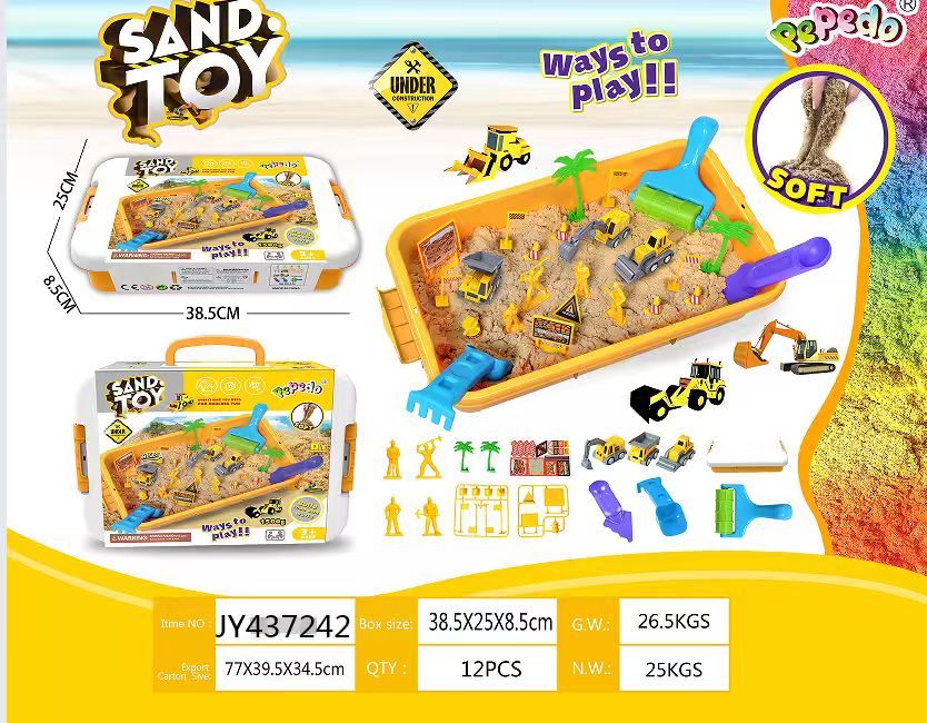 Space Sand Truck Sensory Play Box 1500g Construction Sand Toy Set JY437242 - Image 7