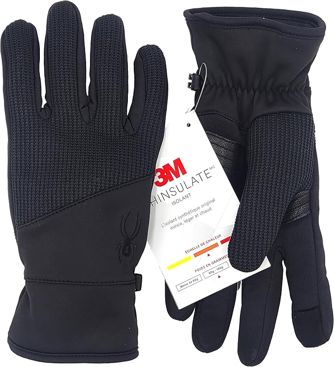 Spyder Core Conduct Touchscreen Compatible Gloves – Leather Palm