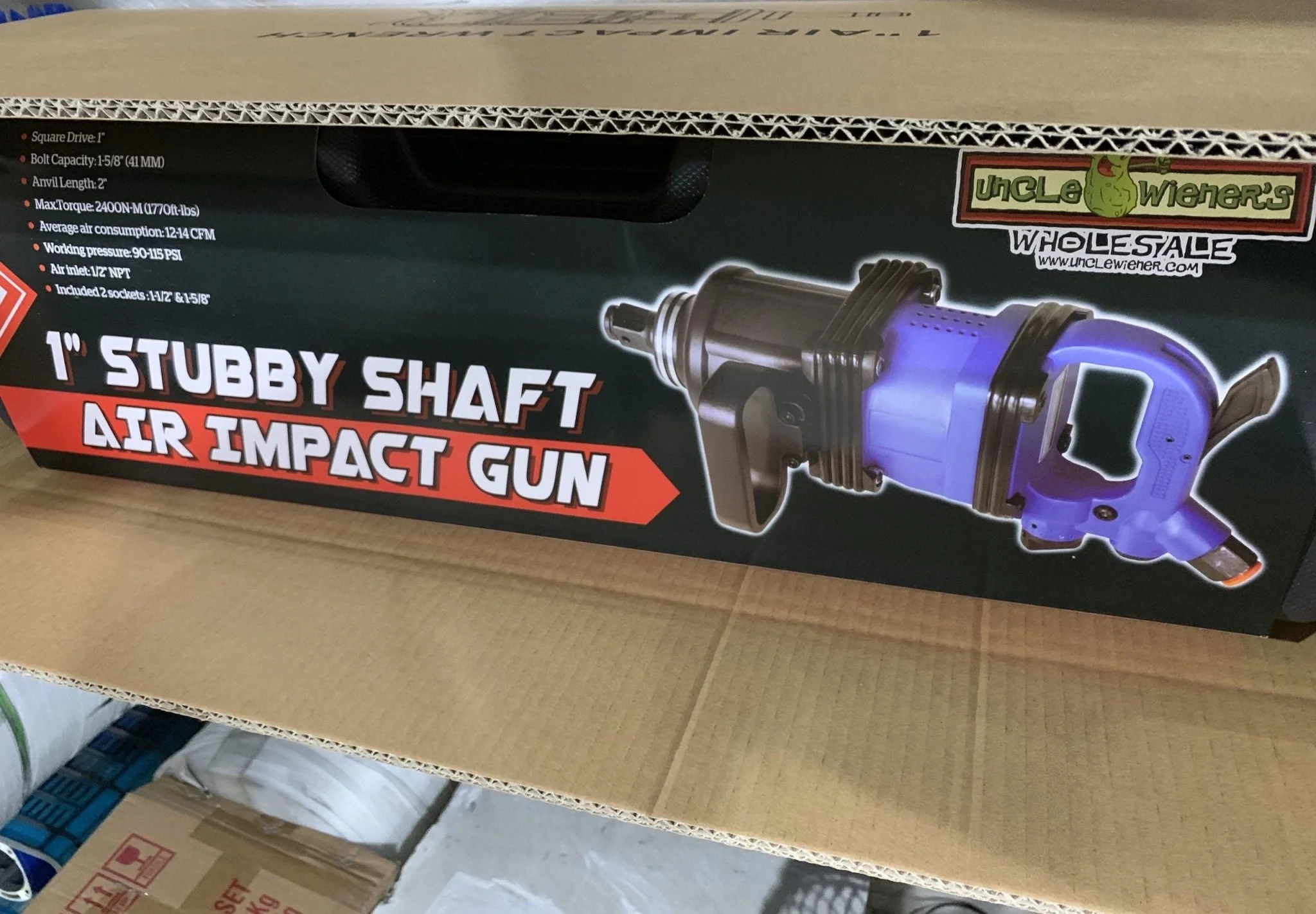 New Stubby 1" Air Impact Anvil Impact Gun – Model IMP2400 - Image 5
