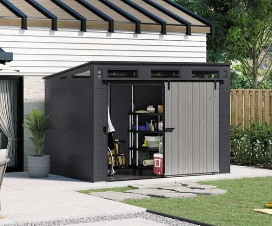 Suncast 10x7 Barndoor Shed – Durable Outdoor Storage Solution CO11234 - Image 2