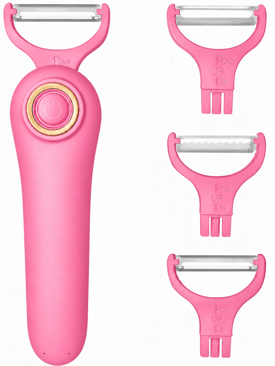SUNHAIXIA 3 in 1 Electric Vegetable Peeler USB Rechargeable Automatic Fruit and Vegetable Peeler - Image 5