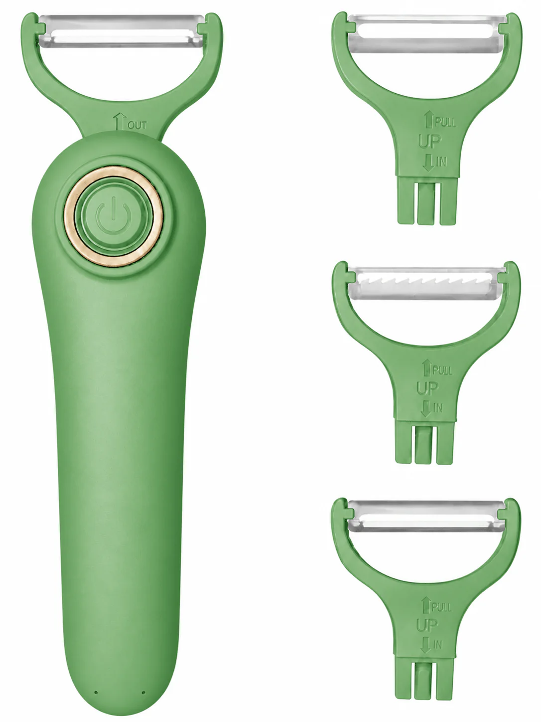 SUNHAIXIA 3 in 1 Electric Vegetable Peeler USB Rechargeable Automatic Fruit and Vegetable Peeler - Image 7