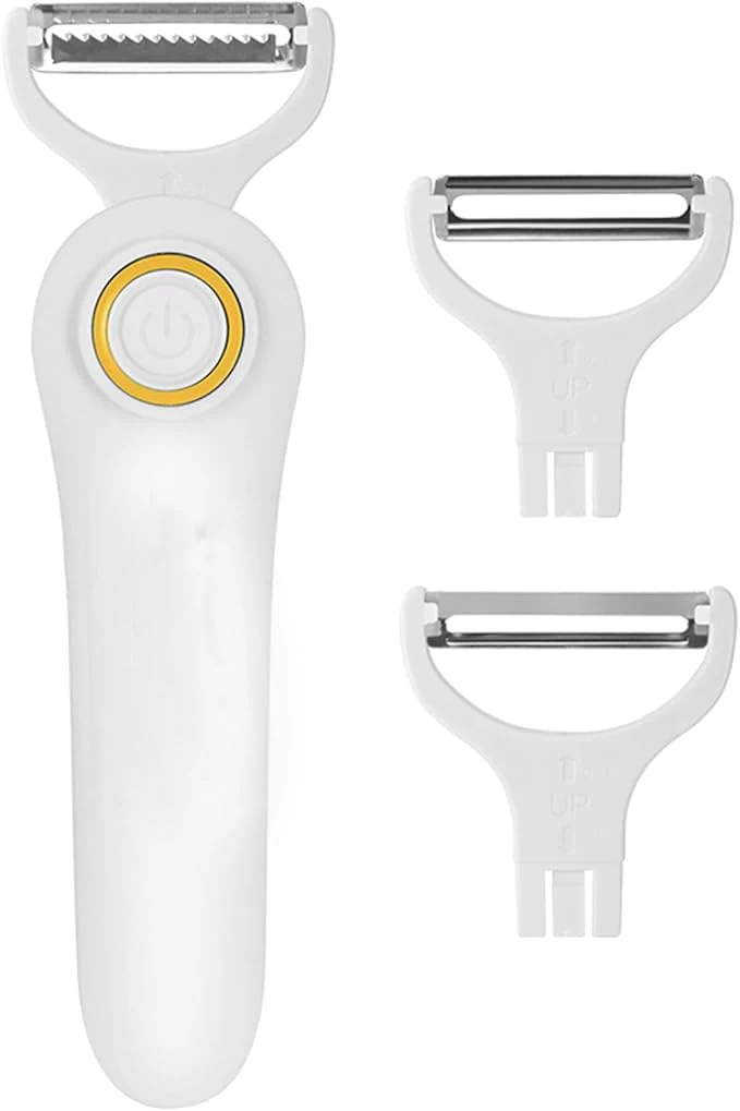 SUNHAIXIA 3 in 1 Electric Vegetable Peeler USB Rechargeable Automatic Fruit and Vegetable Peeler - Image 8
