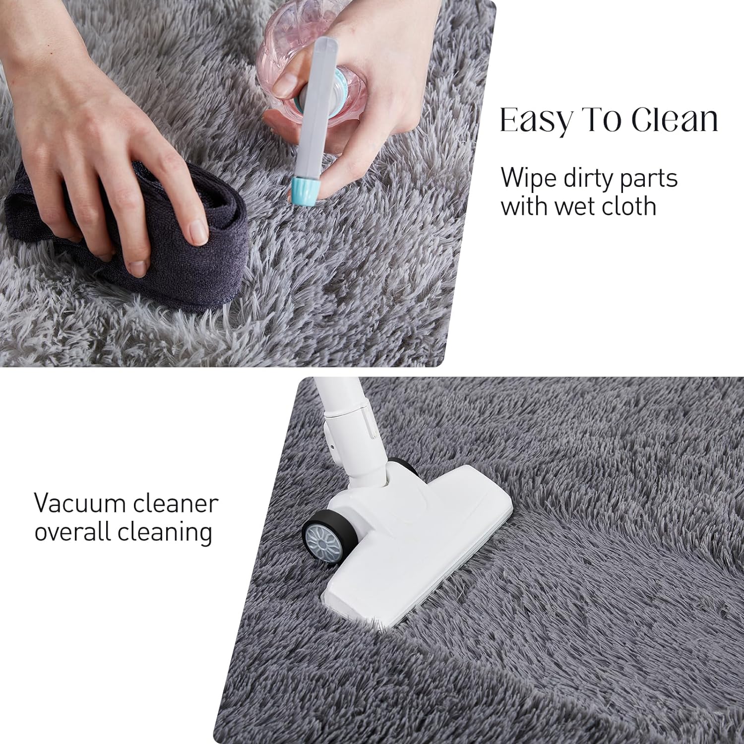Super Soft Fluffy Indoor Area Rug – Anti-Skid Modern Carpet for Living Room & Bedroom - Image 5