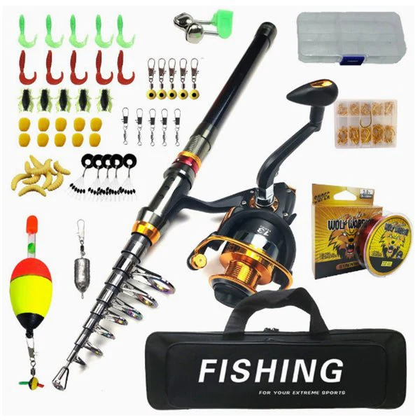 Telescopic Fishing Rod & Reel Combo Kit 5.9 ft 7.9 ft Full Starter Set SC065 SC023 SC023B - Image 2