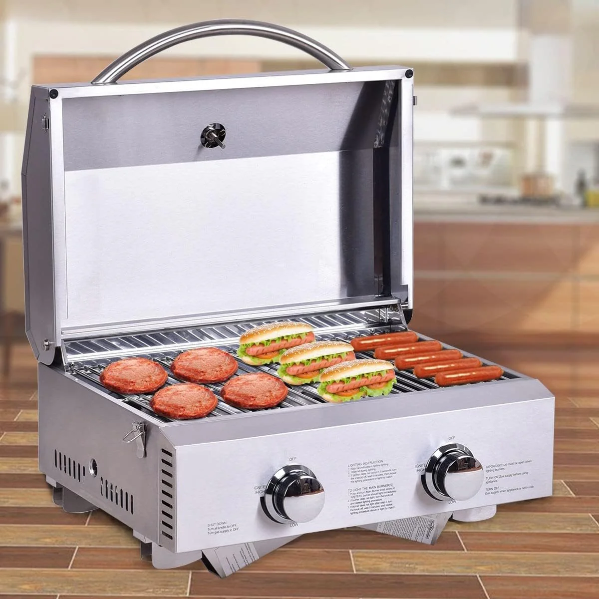 Thor Portable Stainless Steel BBQ Grill Barbeque – Compact Outdoor Propane Barbecue | Model HGG2012U - Image 3
