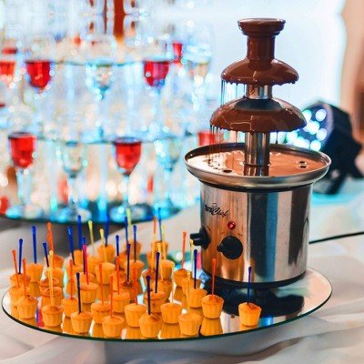 Total Chef 1.5 lbs 3 Tier Chocolate Fondue Fountain - Image 2