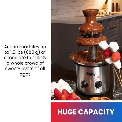 Total Chef 1.5 lbs 3 Tier Chocolate Fondue Fountain - Image 3