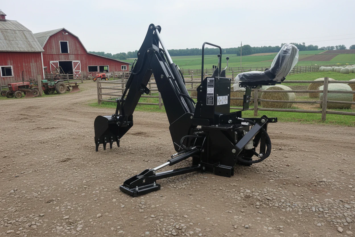 Tractor Backhoe Attachment 9 ft Digging Depth for 35–65 HP Tractors – BH8600