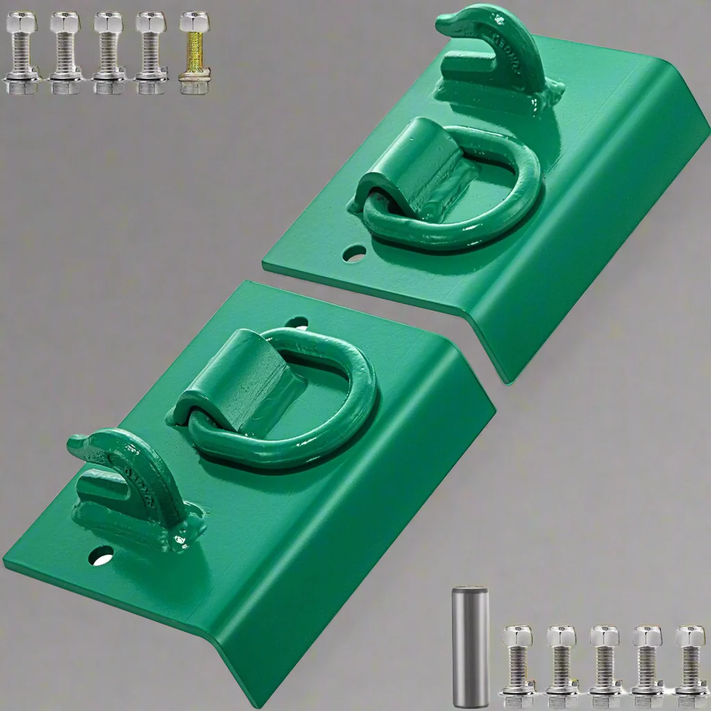 Tractor Bucket Tie-Down Kit – Bolt-On Grab Hooks, D-Rings, 4700 lbs Capacity | SKU: 523466