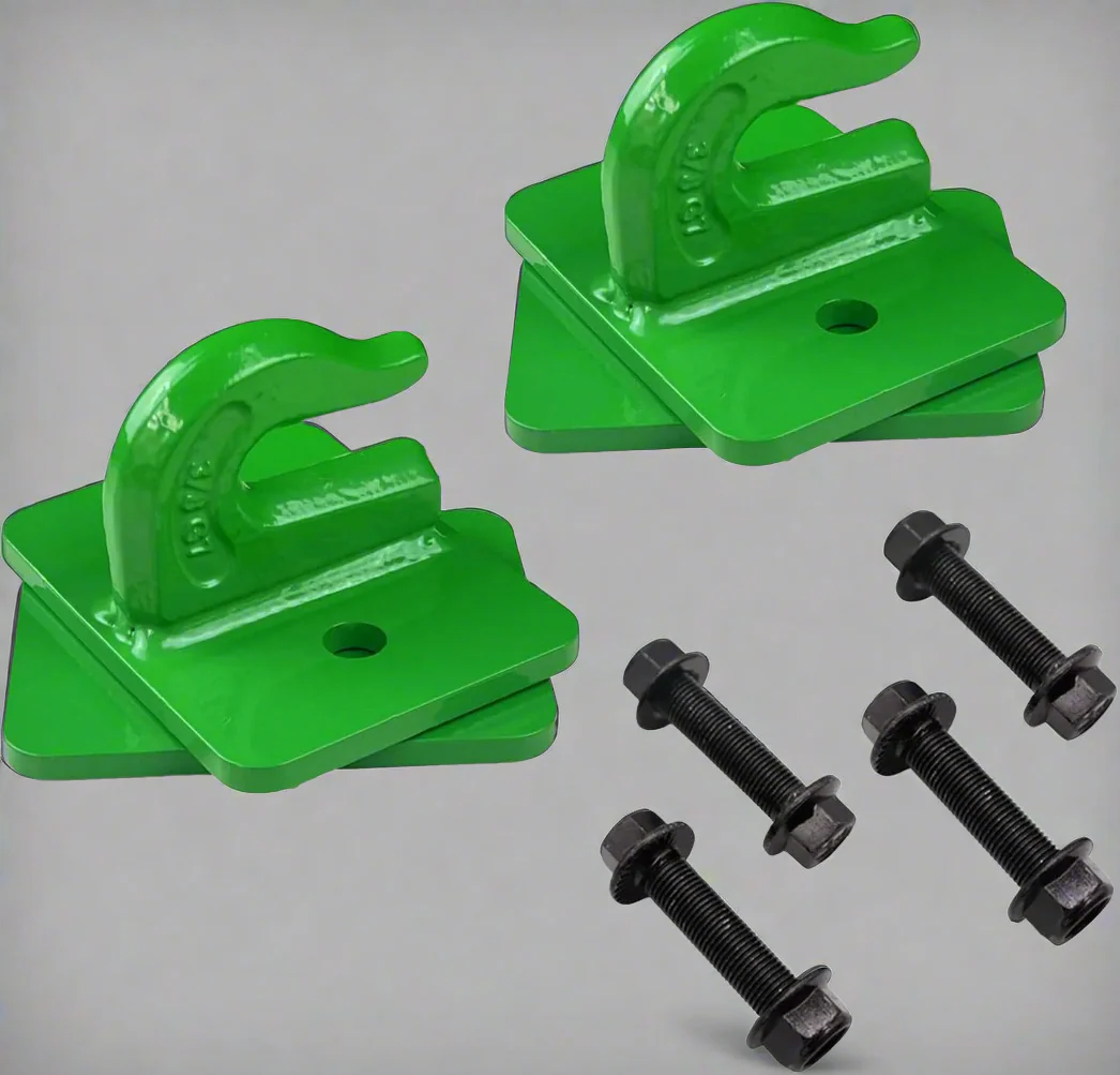 2-Pack 3/8" Tractor Grab Hooks with Mounting Plates – Heavy-Duty Forged Steel | SKU: TBGH3870