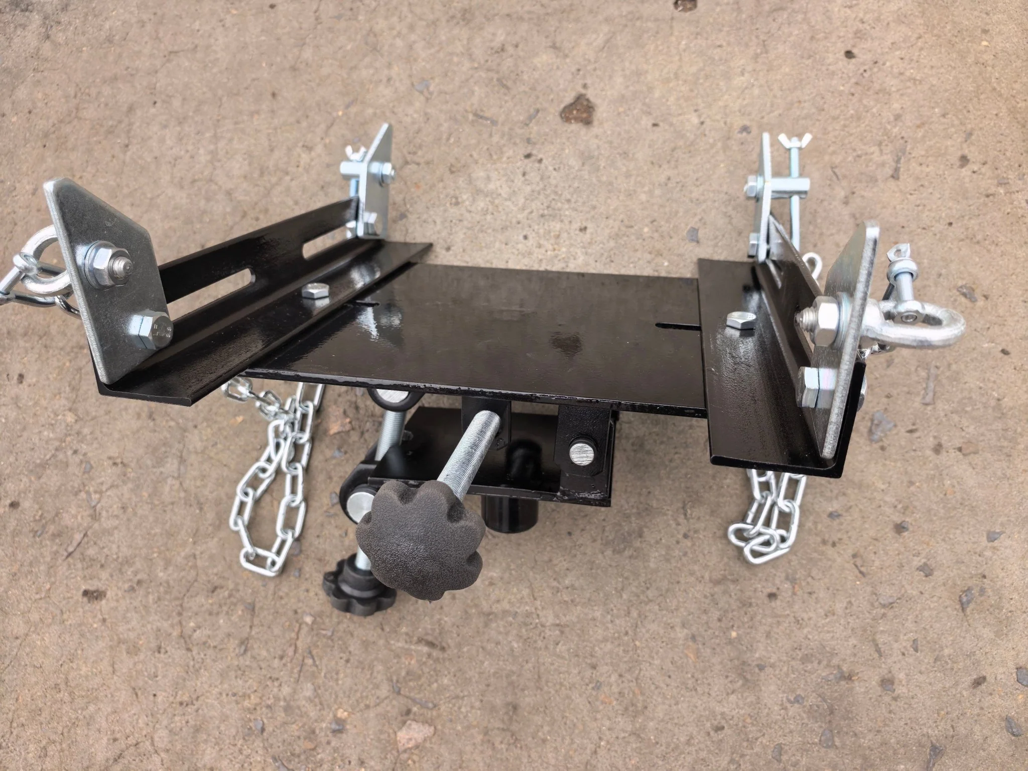 Transmission Jack Adaptor 1100 lbs – Adjustable Tilt & Rotation for 30mm Hydraulic Shaft TJA1100D