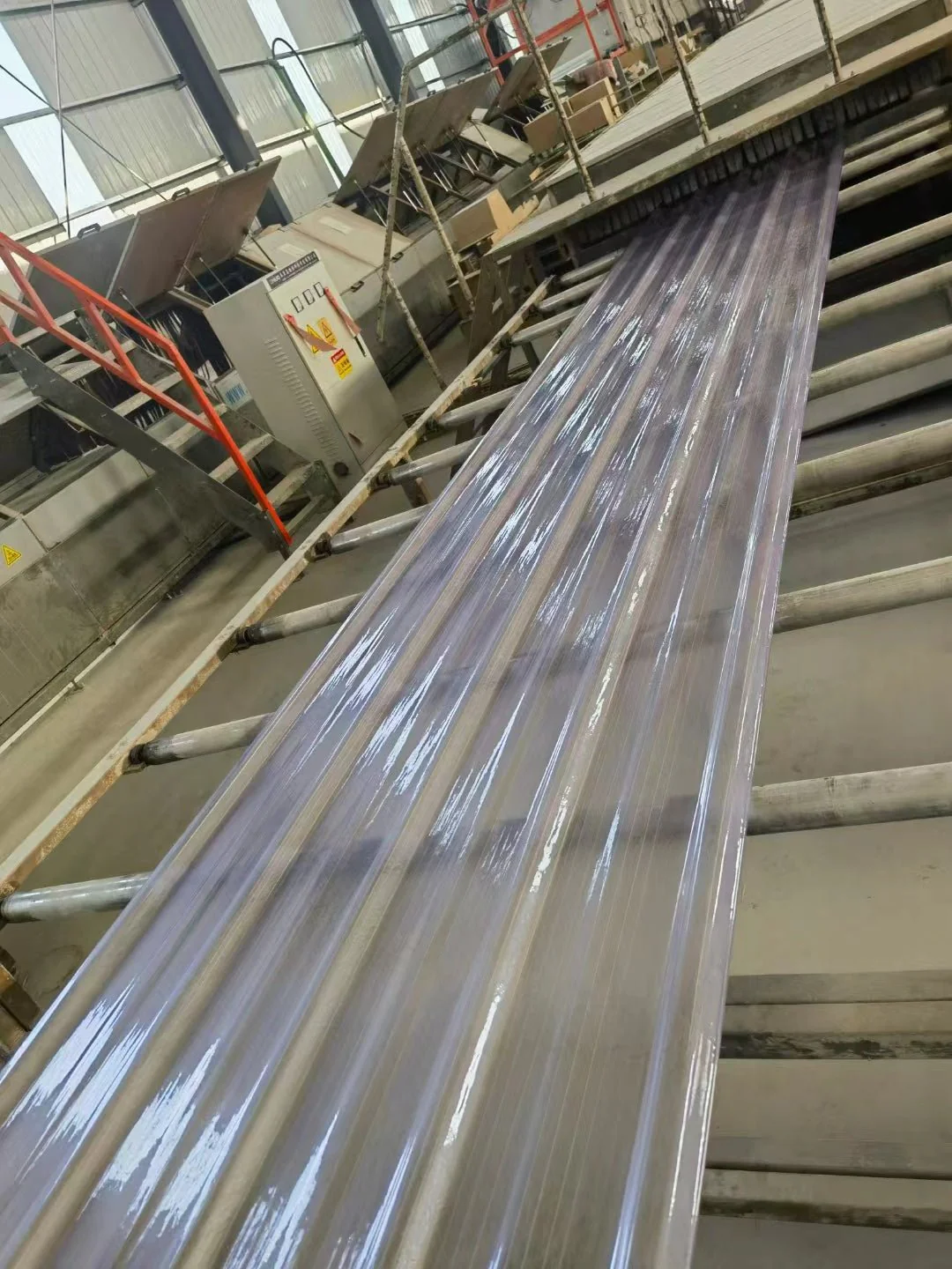 Transparent FRP Roofing Panels 3.7 Ft x 8 Ft – Corrugated Daylight Fiberglass Siding Sheets FRPCLR