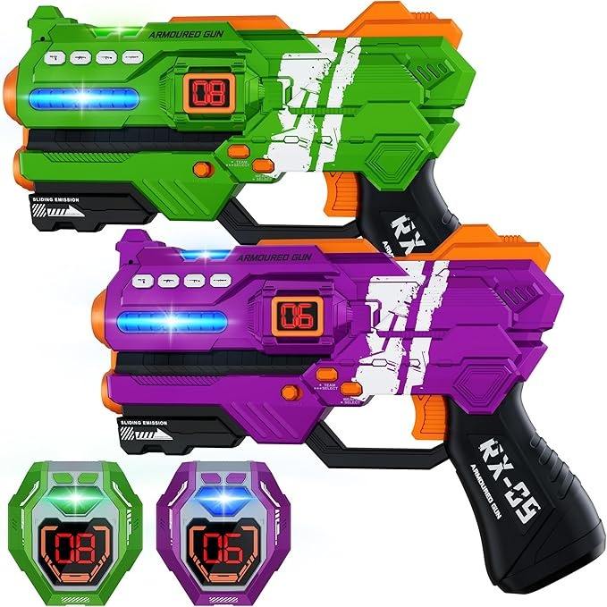 Third Generation Laser Tag Set – 2 Guns & 2 Tactical Vests Interactive Battle Game CPS297093