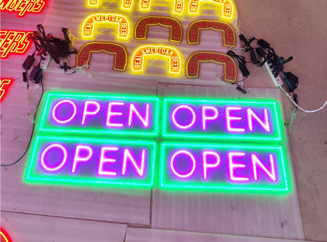 Jumbo Ultra Bright Neon LED Open Sign – High Visibility Storefront Display - Image 3