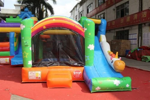 Unicorn Bouncy Castle & Slide Combo – 18 oz Vinyl with Blower | Model QB299 - Image 11