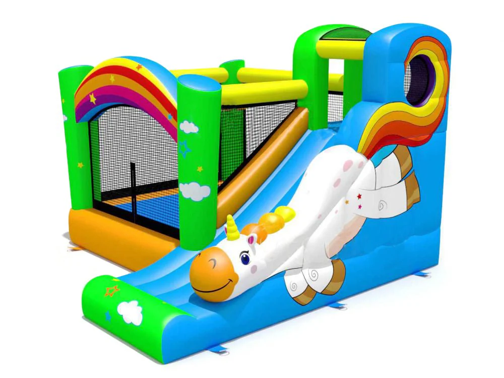 Unicorn Bouncy Castle & Slide Combo – 18 oz Vinyl with Blower | Model QB299 - Image 5