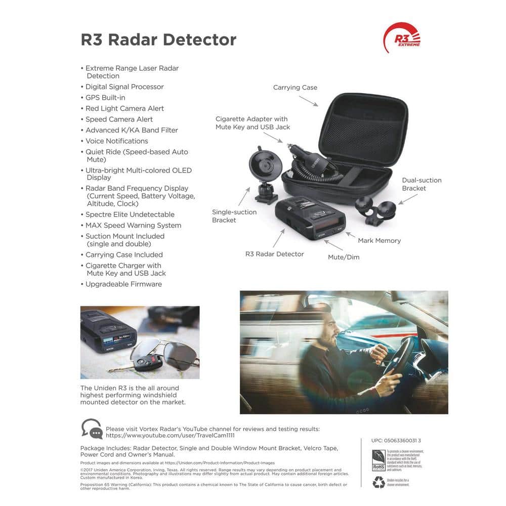 Uniden Extremely Long-Range Radar Detector/Laser Detector with GPS - Image 2