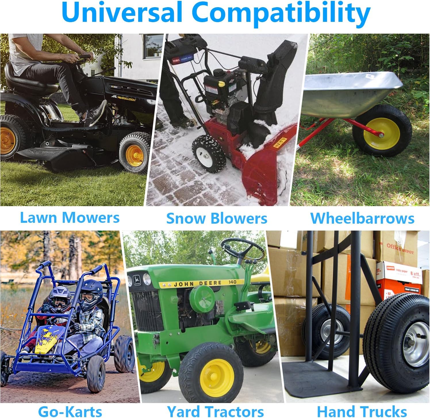 Universal Heavy-Duty Inner Tubes (2-Pack Sets) for Lawn Mowers, Garden Tractors, Carts & Equipment – Multiple Sizes & TR13/TR87 Valves - Image 5