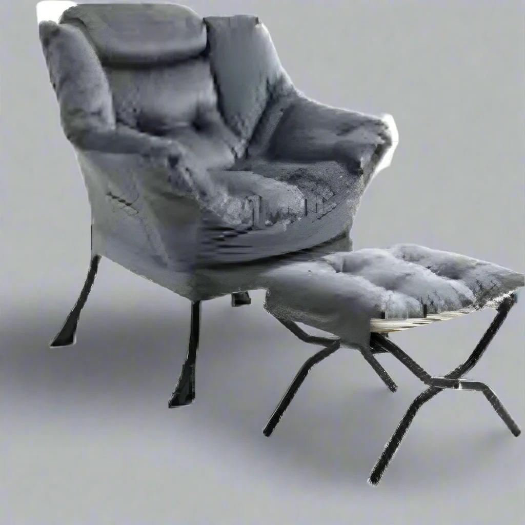 Velvet Accent Chair with Ottoman – Cozy Lounge Armchair for Living Room - Image 5