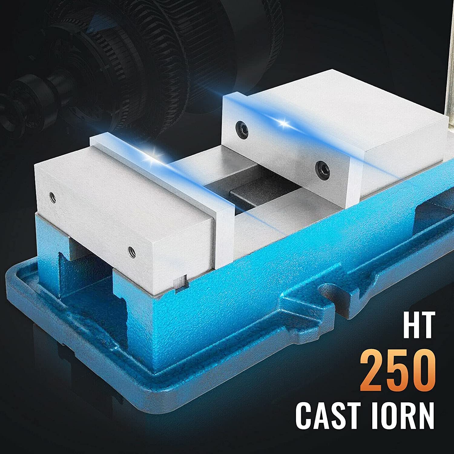 VEVOR Bench Clamp 4 Inch ACCU Lock Down Vise Precision Milling Vise, 4 Inch Jaw Width Drill Press Vise Milling Drilling Machine, Bench Clamp Clamping Vice - Image 2