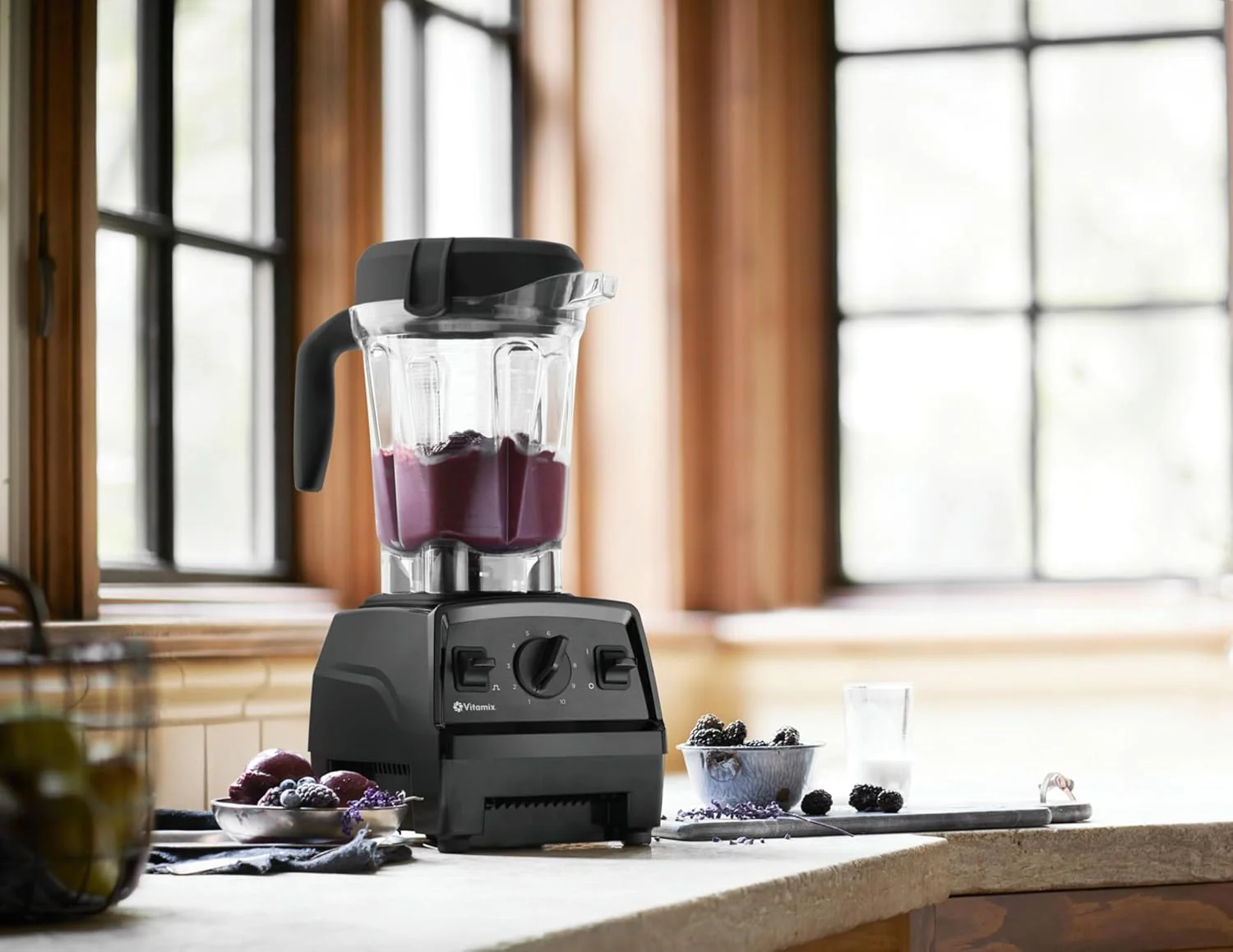 Vitamix Explorian Blender, Professional-Grade, 64 oz. Low-Profile Container, Black - 65542 (Renewed Premium) - Image 3