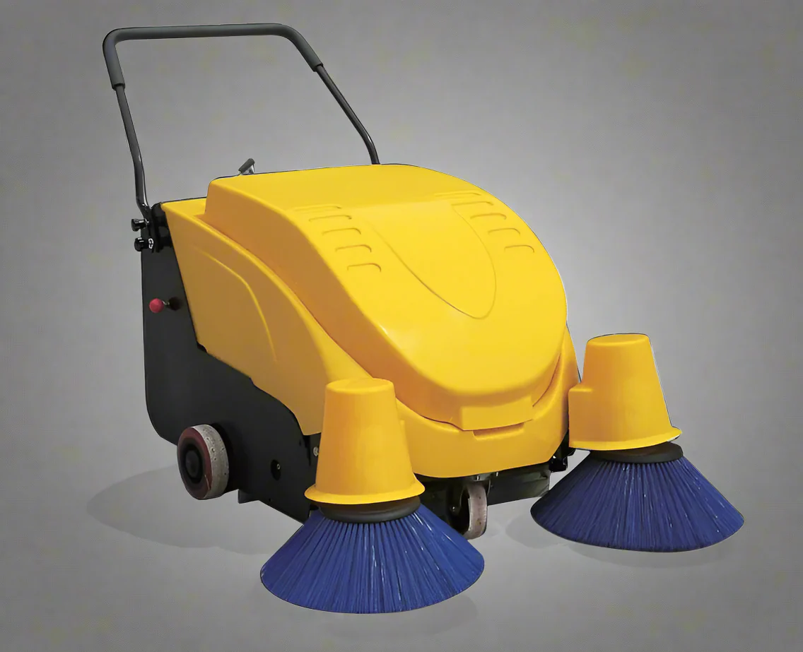 Walk-Behind Electric Floor Sweeper – 32.8” Width, 45,208 Sq. Ft/Hour Coverage, Heavy-Duty 12V Battery | Model 3230151