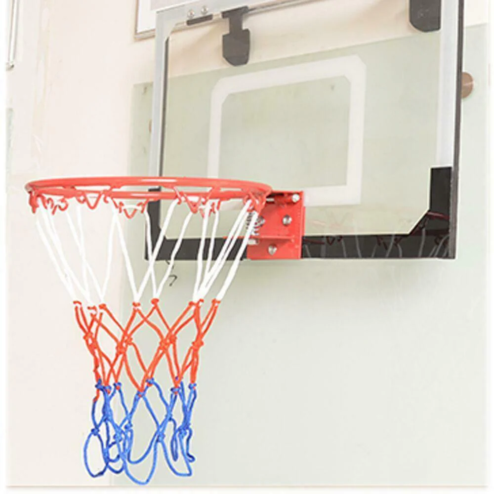 Wall Mounted Basketball Backboard with Rim, Ball & Pump – Indoor Hoop Set 419BB - Image 3