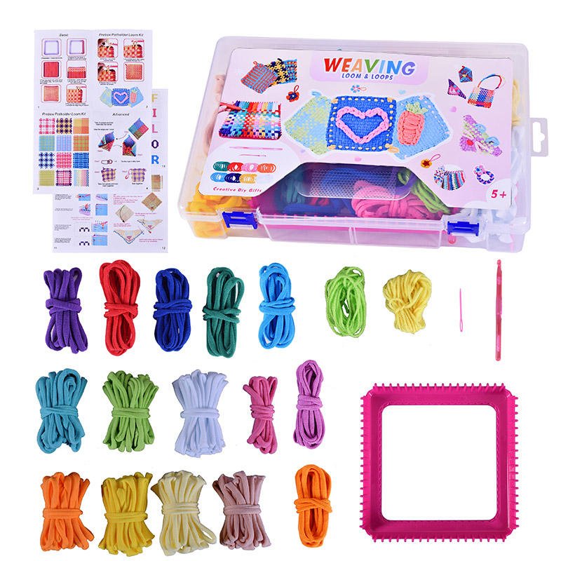 Weaving Loom Kit for Kids DIY Craft Knitting Set Educational Toy WLK149 - Image 2