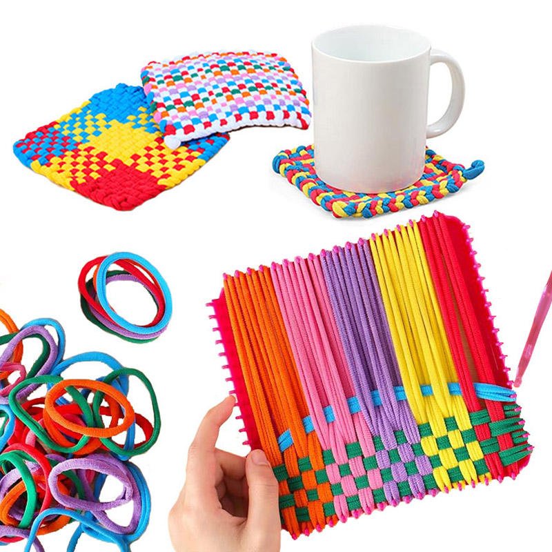 Weaving Loom Kit for Kids DIY Craft Knitting Set Educational Toy WLK149 - Image 5