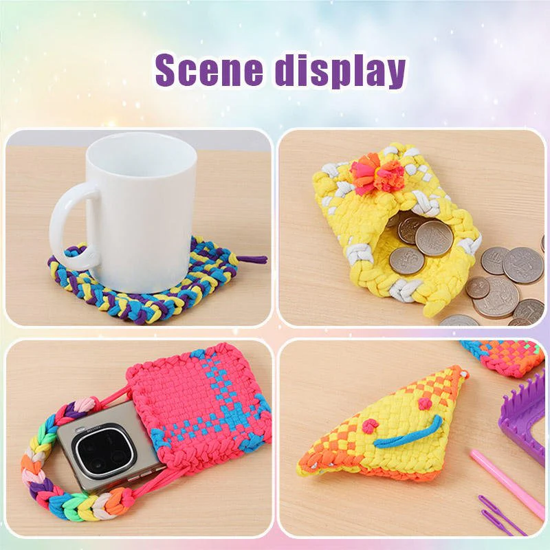 Weaving Loom Kit for Kids DIY Craft Knitting Set Educational Toy WLK149 - Image 6