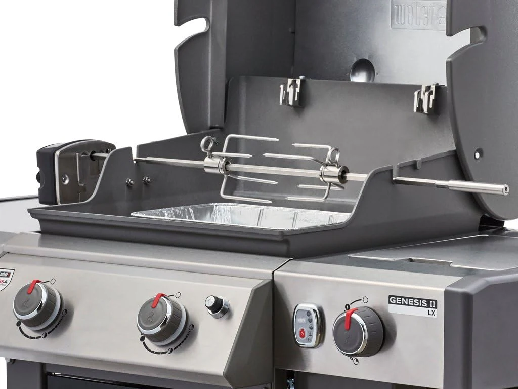 Weber 7652 Rotisserie for Use with Genesis II & II LX 2 & 3 Burner 300 Series Grills - Image 4