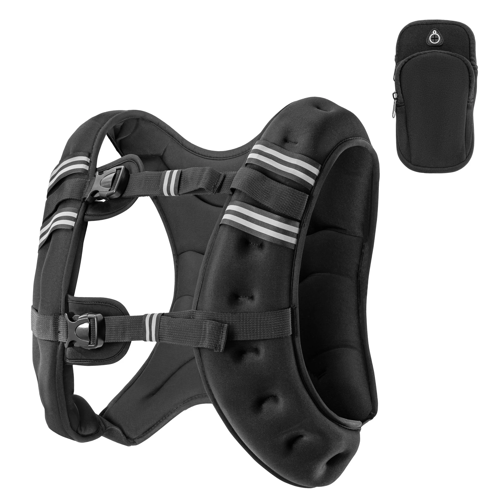Weighted Vest with Reflective Strips – 16 lb, 20 lb & 30 lb Adjustable Training Vest - Image 10