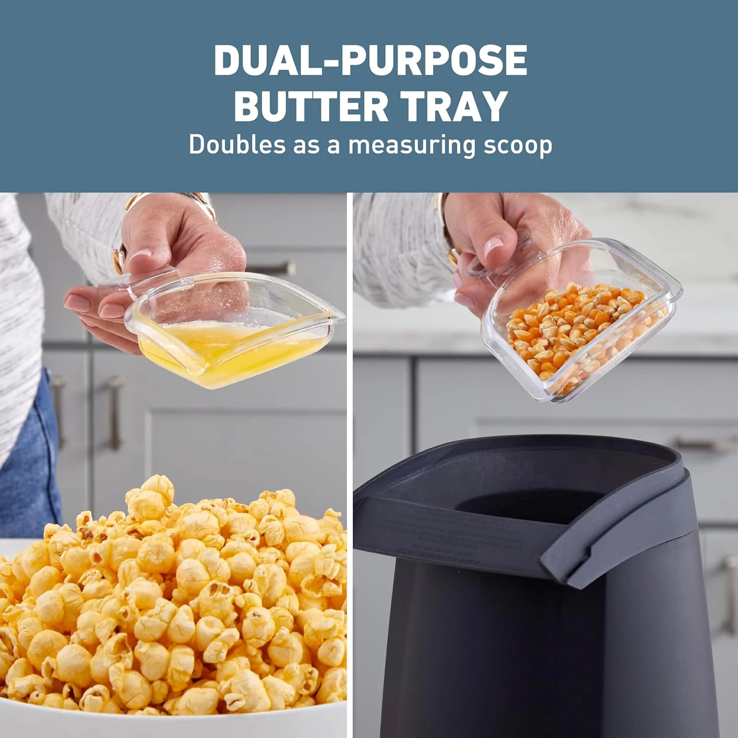 West Bend Air Crazy Popcorn Machine for Healthy Snacking with No Oil, 4-Quart, Black - Image 4