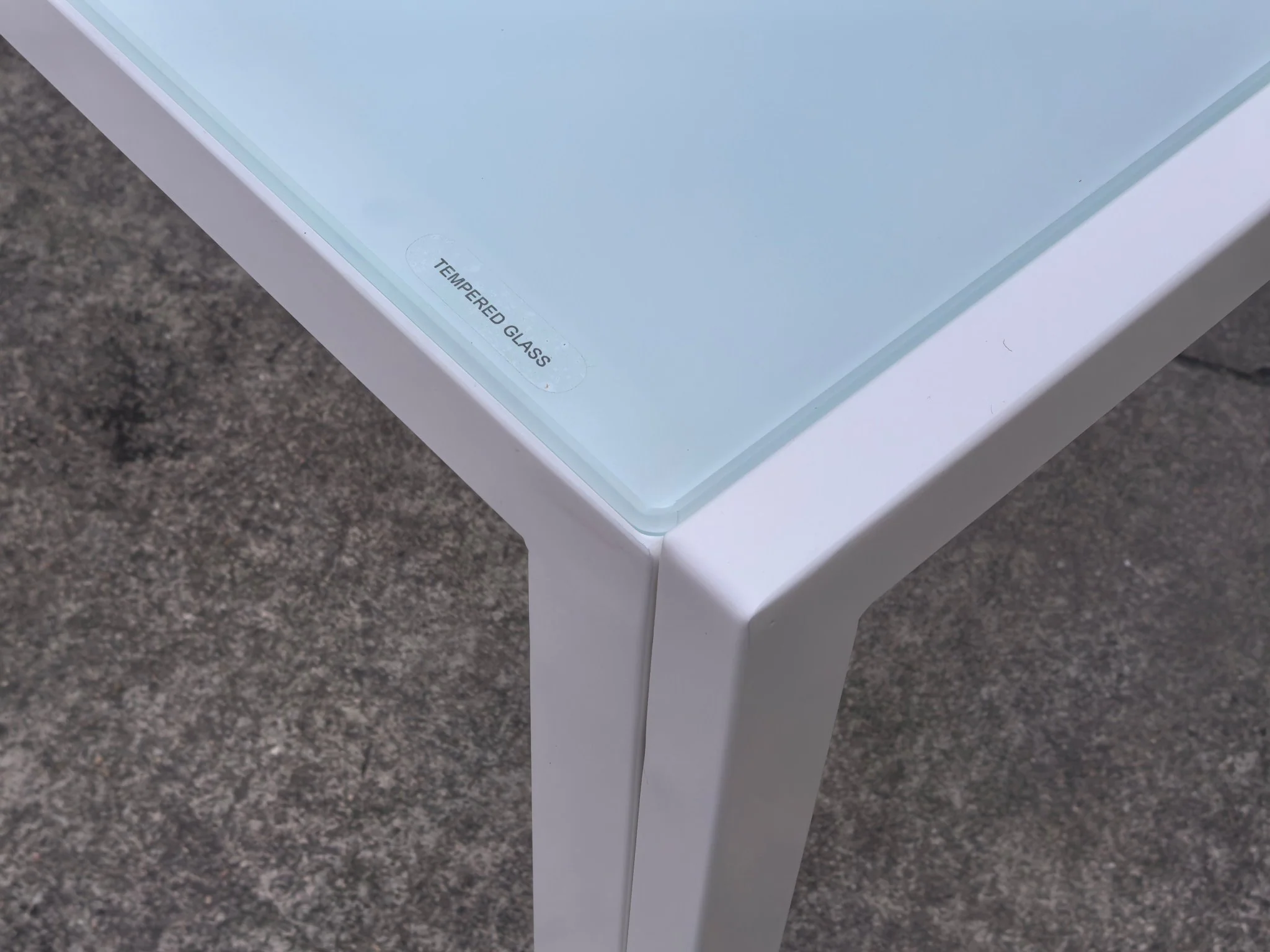 New White Glass Dining Table Set 1+4 – Modern Kitchen Table & Chairs TL6661 - Image 4