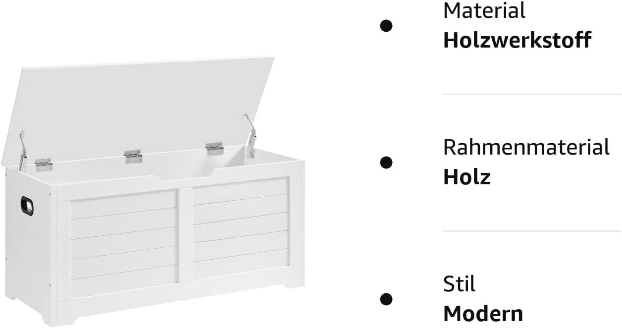New Shoe Bench with Storage – Padded Seat Chest for Entryway, Bedroom or Hallway LSB061T10 - Image 3