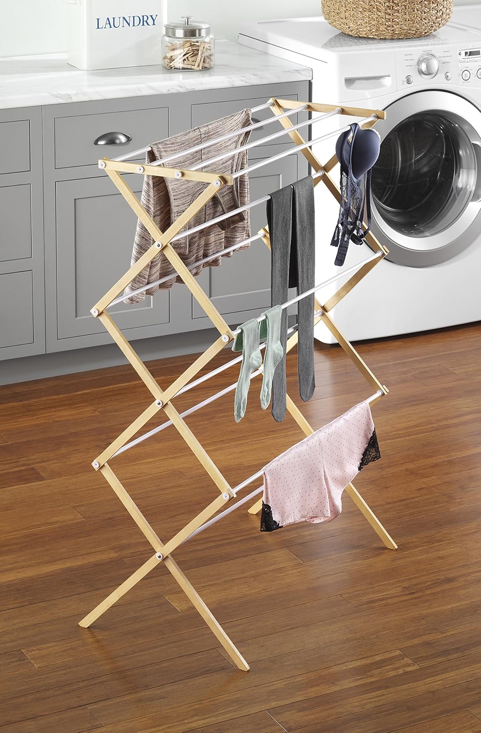 Whitmor Drying Rack, Hardwood, Wood - Image 2