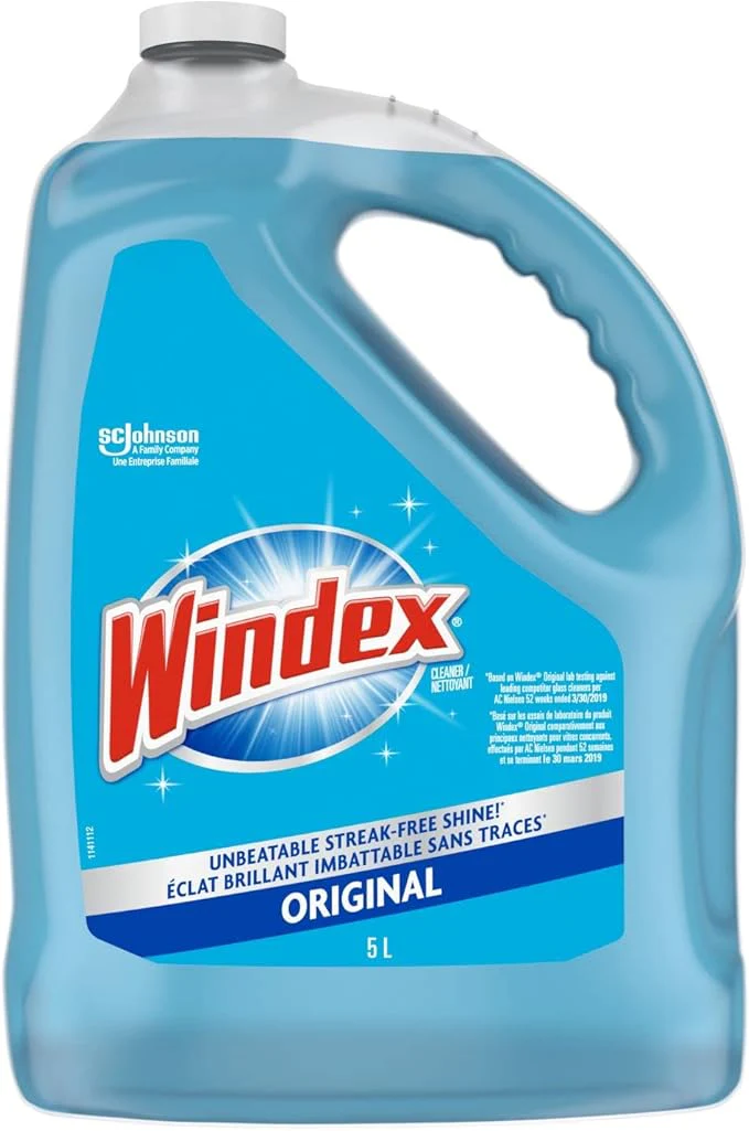 Windex Original Blue Window Glass and Mirror Cleaner Refill 5L