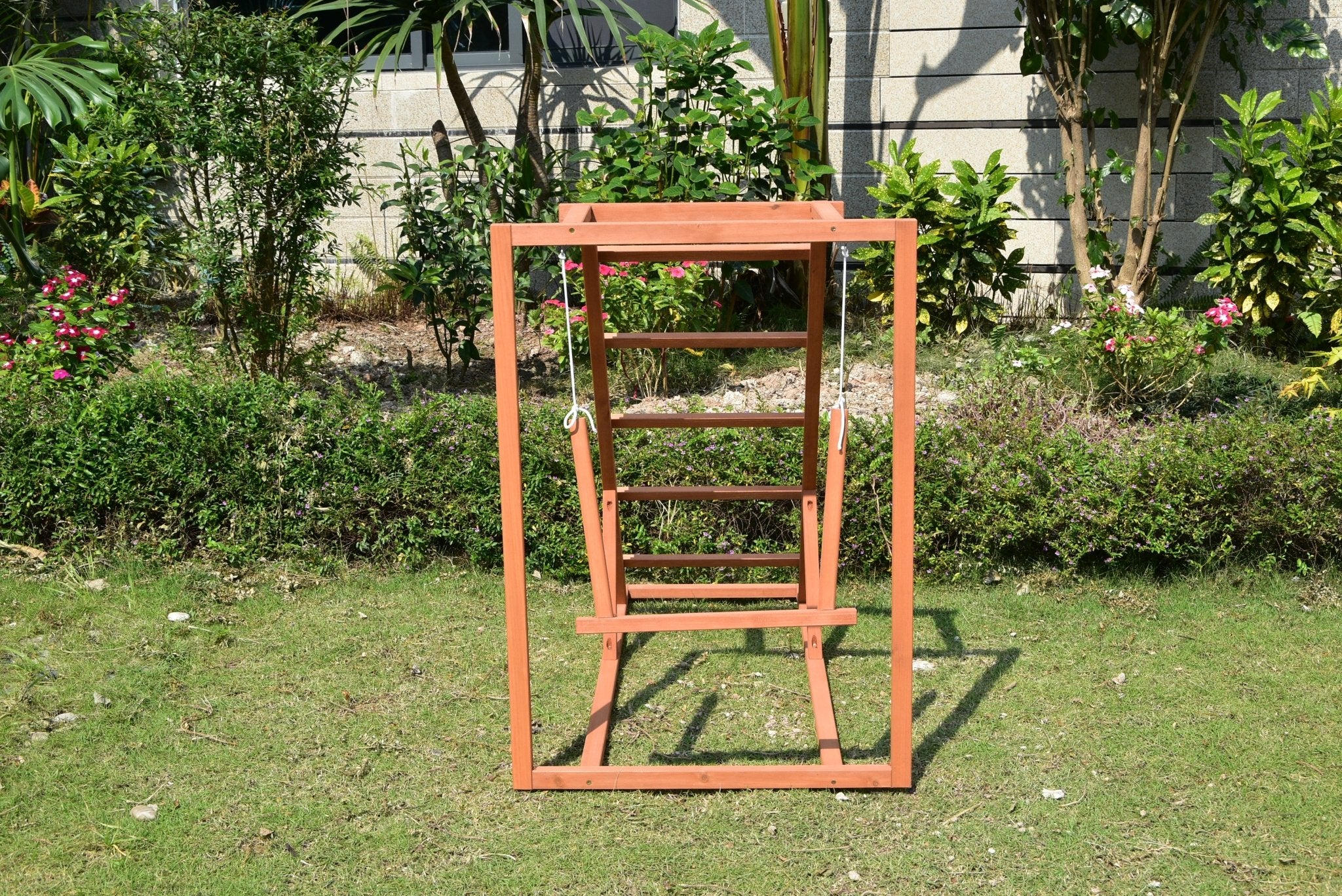 Wooden Chicken Playground with Swing & Perch – Sturdy Farm Coop Accessory | SKU: 357120 - Image 11