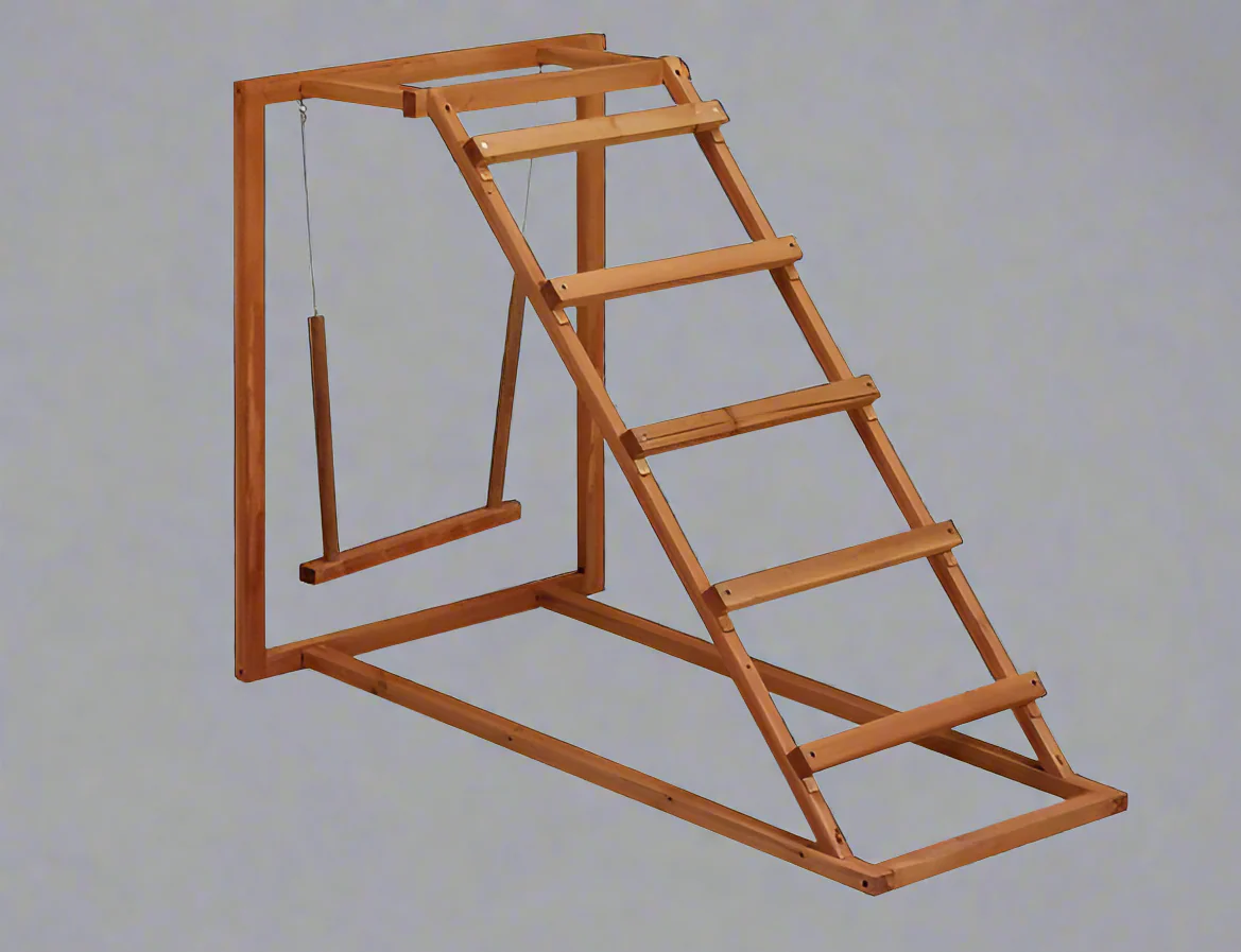 Wooden Chicken Playground with Swing & Perch – Sturdy Farm Coop Accessory | SKU: 357120 - Image 2