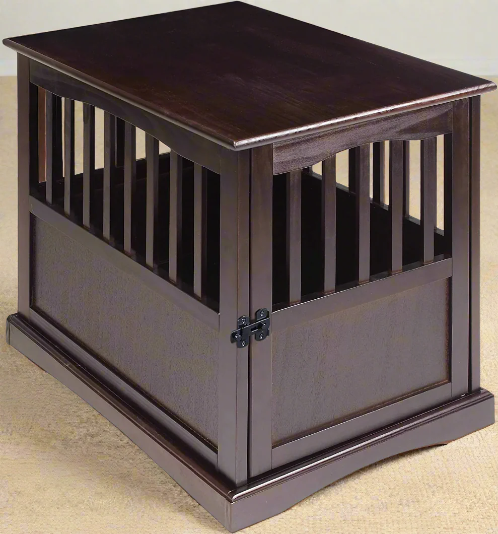 NEW Wooden Dog Cage & Pet Crate End Table – Stylish Indoor Kennel Furniture for Dogs 4112021 - Image 14