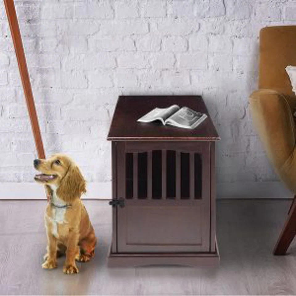 NEW Wooden Dog Cage & Pet Crate End Table – Stylish Indoor Kennel Furniture for Dogs 4112021 - Image 3