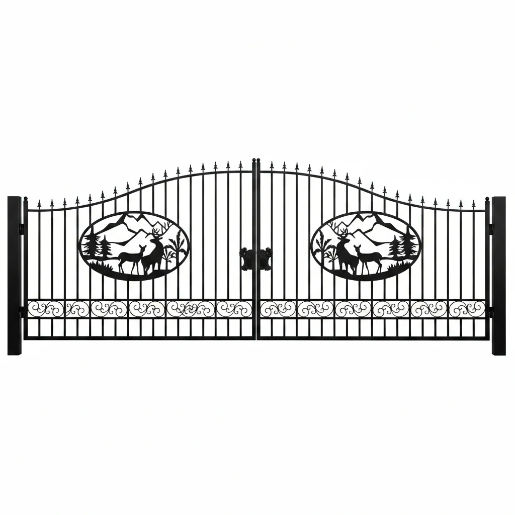 Wrought Iron Driveway Entry Gates – Durable & Decorative, Available in Multiple Sizes & Styles - Image 11