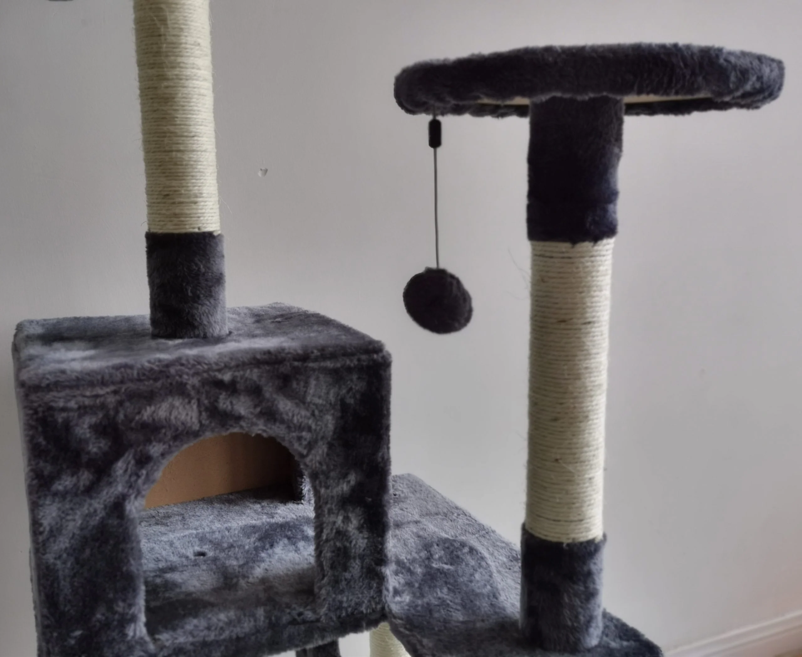 NEW XL Cat Tree Scratching Post with Ladder – Multi-Level Cat Tower for Large Cats & Kittens LBCT04G - Image 17